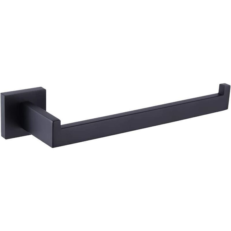 Patère de salle de bain Porte-serviettes noir mat pour salle de bain SUS 304 anneau porte-serviettes en acier inoxydable porte-serviettes robuste