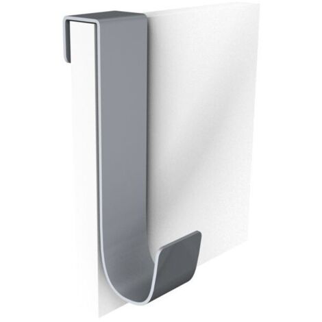 Patere Double Blanc Acier 145x30mm