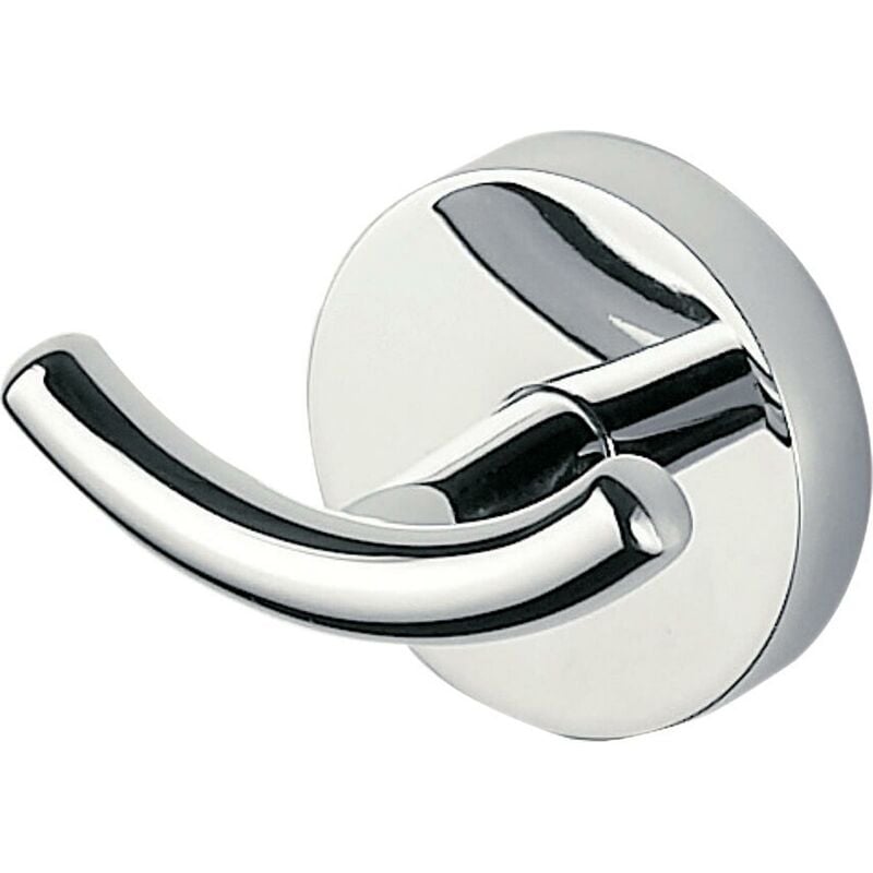 Inda - Patère double forum - Coloris: chromé