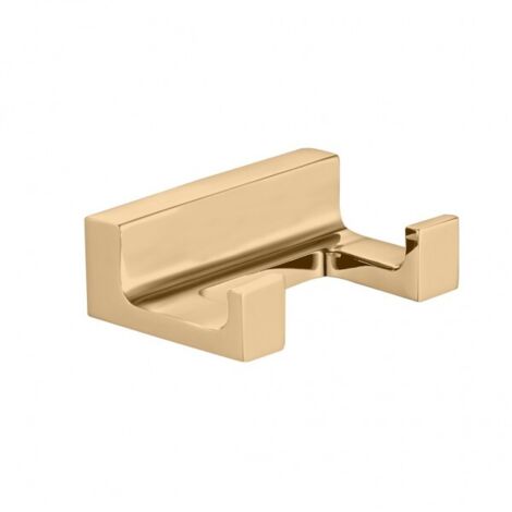 Patère double NIL en laiton doré 6x4,2x2,1 cm