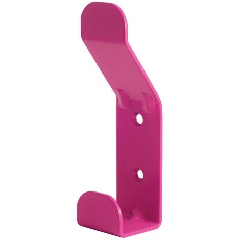 Patère double type F10555 - en acier laqué RAL 5024 Bleu