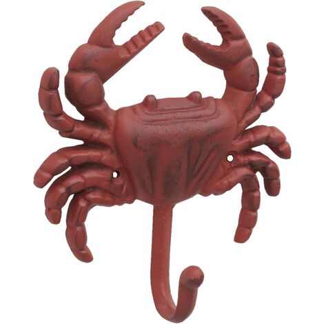 Patère en métal Crabe 12 x 5 x 13.5 cm