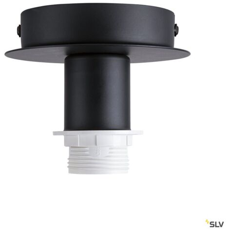Patère FENDA intérieur noir E27 60W sans abat-jour - SLV - 155550