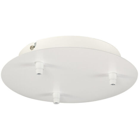 Patère FITU intérieure 3 passe-fils ronde blanc - SLV - 132611