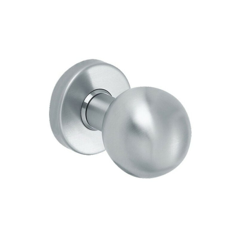 Patère inox 50 vachette Argent Inox
