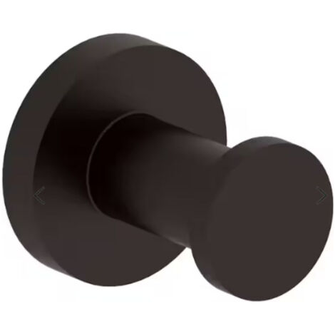 Patère JACOB DELAFON Eo Classique noir mat Forme circulaire