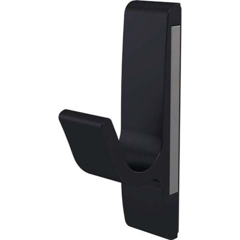 Hermeta - Crochet magnétique en gaine 0150 simple A.40mm Alu.noir anod.H.85mm - 0150-18E