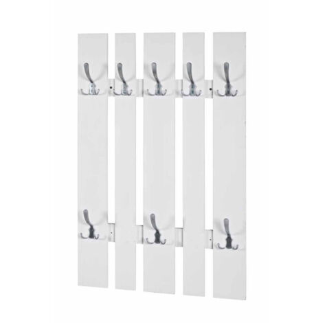 Patère Murale Déco "Cassis" 100cm Blanc