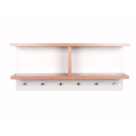 Patère Murale Design "Northgate" 65cm Chêne