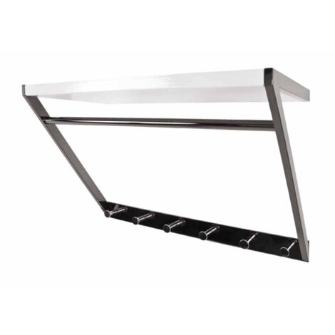 Patère Murale Design "Xabi" 60cm Blanc
