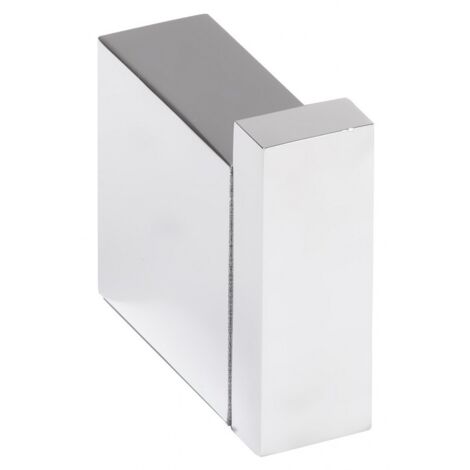 Patère murale GAMMA en laiton chromé 4,3 x4,2 x1,5 cm