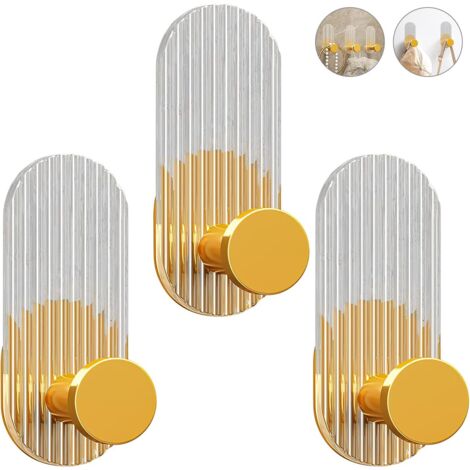 Patères Murales Dorées Malloy – Lot De 2 Crochets Feuilles Décoratives – Support Clés, Serviettes, Sacs – Style Luxe Pour Cuisine, Chambre, Entrée
