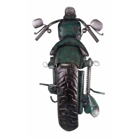 Patère Murale Vintage "Motard" 75cm Vert