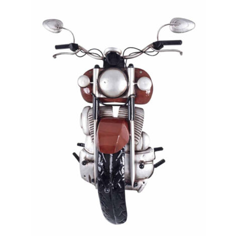 Patère Murale Vintage "Motard II" 64cm Rouge