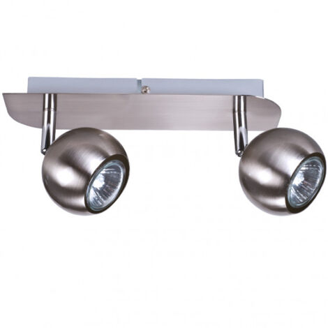 Patère orientable bowl GU10 2x35W alu