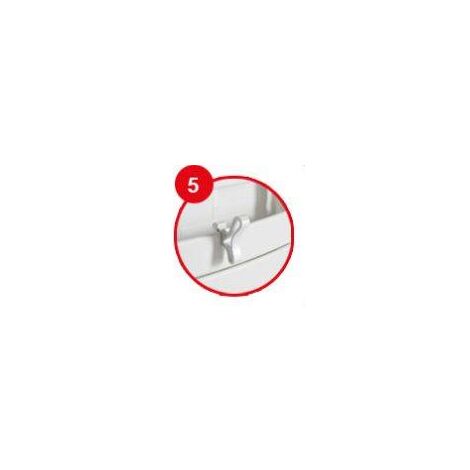 Patere Papillon Blanc pour seche-serviettes lames plates ADELIS NEFERTTITI NEFERTITI etroit ATLANTIC 850228