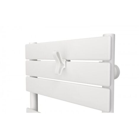 Patère papillon blanc pour sèche-serviettes lames plates - Atlantic 850228