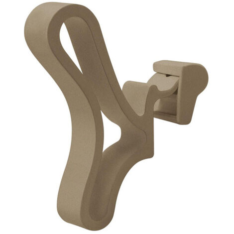 Patère papillon pour radiateur Allure et Riviera - 498056 - Brun sable
