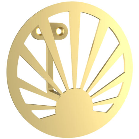 Patère soleil dorée