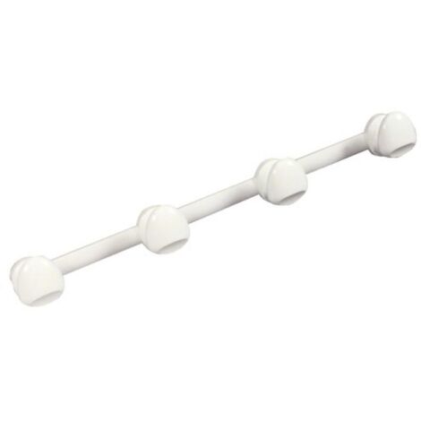 Patère sur lice blanc Sillage 3 tête - ASSA ABLOY FRANCE BEZAULT