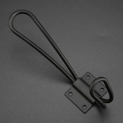Patère Vintage Double - 5 Hooks Zinc Noir L - [Organisation Closet] Crochet Pendre Chapeau Vestes Cintres