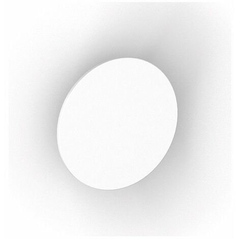 Patere Zero Blanc Acier Diam 90mm