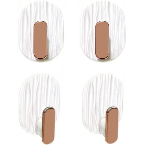 Patère,Crochet Adhésif Muraux - 4 Crochets Adhesifs, Pourcrochets collants, Pour crochets de salle bain, crochet adhésifs (4 Pcs)