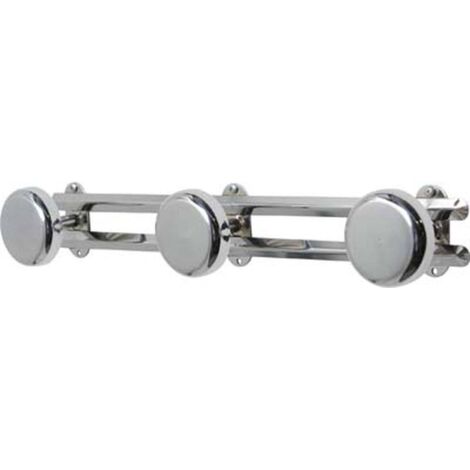 Pateres metal a fixer 3 crochets - chrome - Tendance