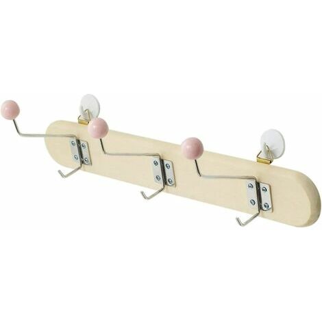 Patères pour Manteaux Nordic Crochet Mural en Bois Français vêtements coréenne Porte Hat Rack Crochet Crochets Organisateur Enfants Chambre Décoration (Color : White)