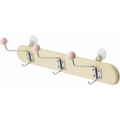 Patères pour Manteaux Nordic Crochet Mural en Bois Français vêtements coréenne Porte Hat Rack Crochet Crochets Organisateur Enfants Chambre Décoration (Color : White)