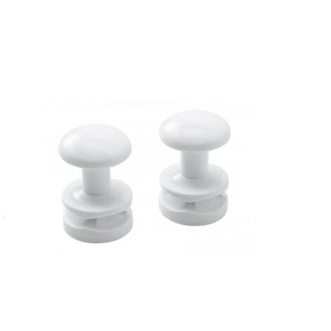 Patères rondes blanches lot de 2 - THERMOR - 498013