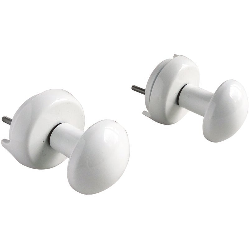 Centrale Brico - Patères o pour sèche serviette Blanche - pour tube Plat à visser