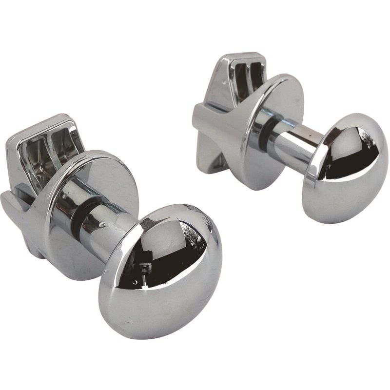 Ayor - Patères o pour sèche serviette Chromée - pour tube Rond à visser