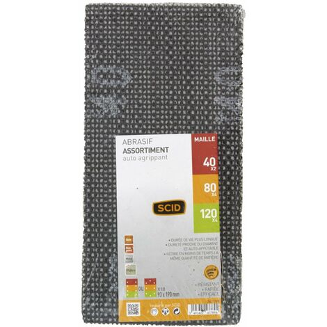 Patin Auto-agrippant 93 X 190 Mm  40 X 2 / 80 X 4 / 120 X 4 10