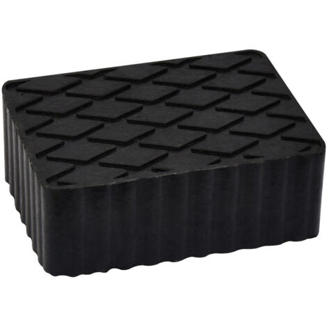 Autobest – Patin caoutchouc pour pont élevateur – Dimensions 160x120mm – Hauteur 60mm – Face striée pour éviter glissement – Accessoire Outil Mécanicien