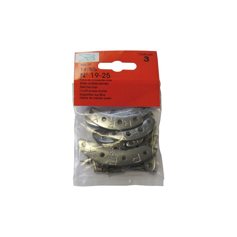 Fers de chaussures 19 à 25mm assortis sachet de 14 - Vynex
