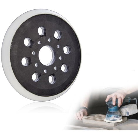 Patin de ponçage auto-agrippant 125 mm compatible avec Bosch PEX 300 AE 400 AE 4000 AE 125 mm,Ponceuse Excentrique par Poweka，OUYLAF