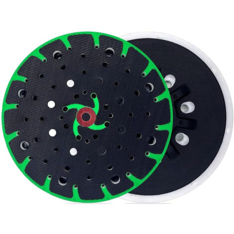 Patin de ponçage de rechange pour aspirateur à poussière orbitale aléatoire, 15 cm, 17 trous, compatible (pack de disques durs), OUYLAF
