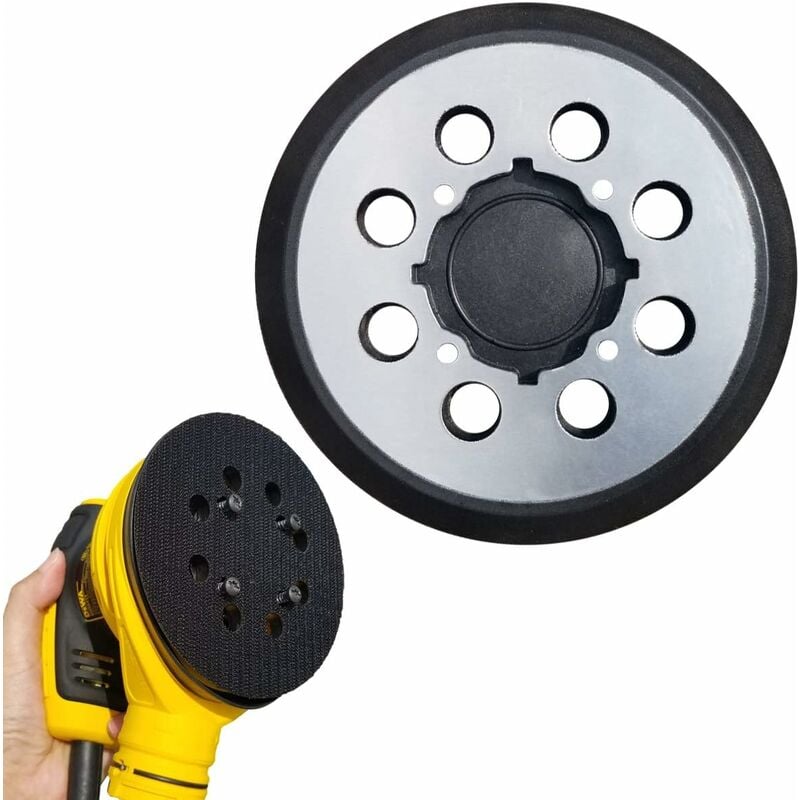 LaBlanc-Patin de ponçage de remplacement à crochet et boucle de 5 "- pour ponceuse DeWalt DCW210N DWE6423 5"