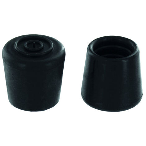 Patin Enveloppant Caoutchouc Noir ø20 - 4 Pce - Vynex