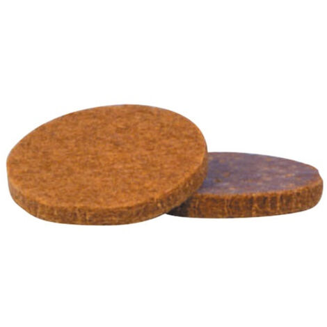 Patin feutre adhésif diam.25 marron x8 sc - ISO