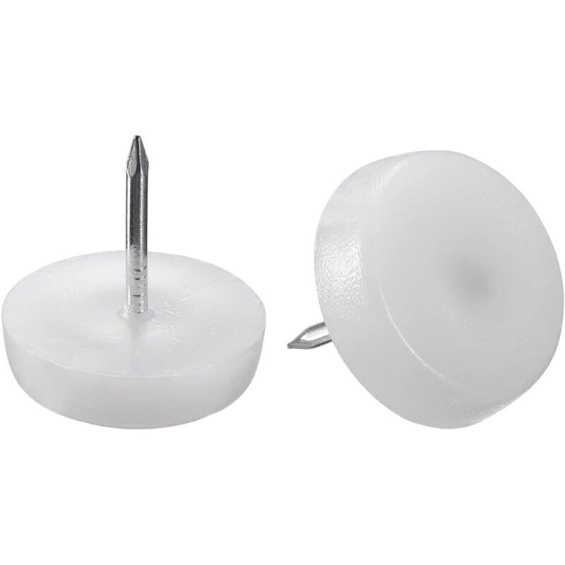 Patin Glisseur Clouer Pied Chaise Table Protection Tampon Vis 20mm Dia Plastique 20Pcs