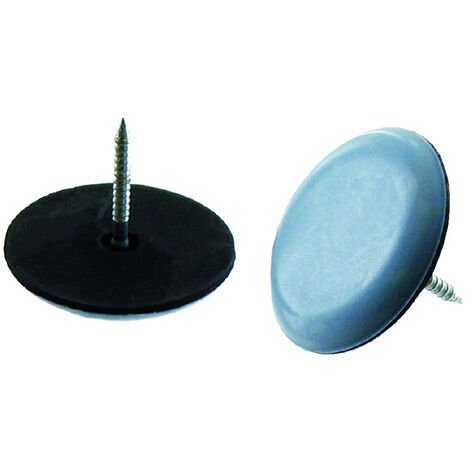 Patin Glisseur Pointe Gris Ø25 4 Pce - VYNEX