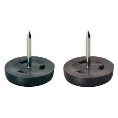 Patin plastique marron 25 mm (Par 100)