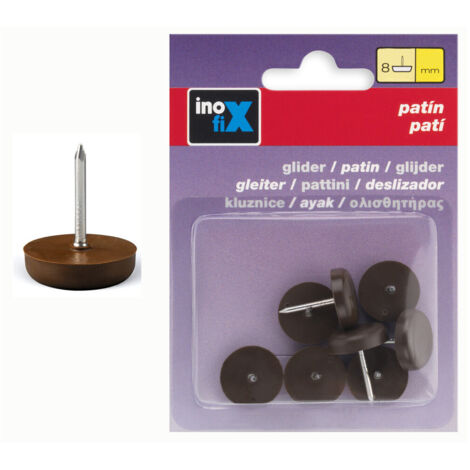 Patin Plastiqx8 Clou Diam 18mm Marr - Inofix
