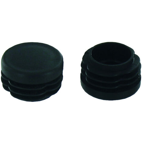 Patin Rentrant Plastique Noir Ø17/18 - 4 Pce - VYNEX