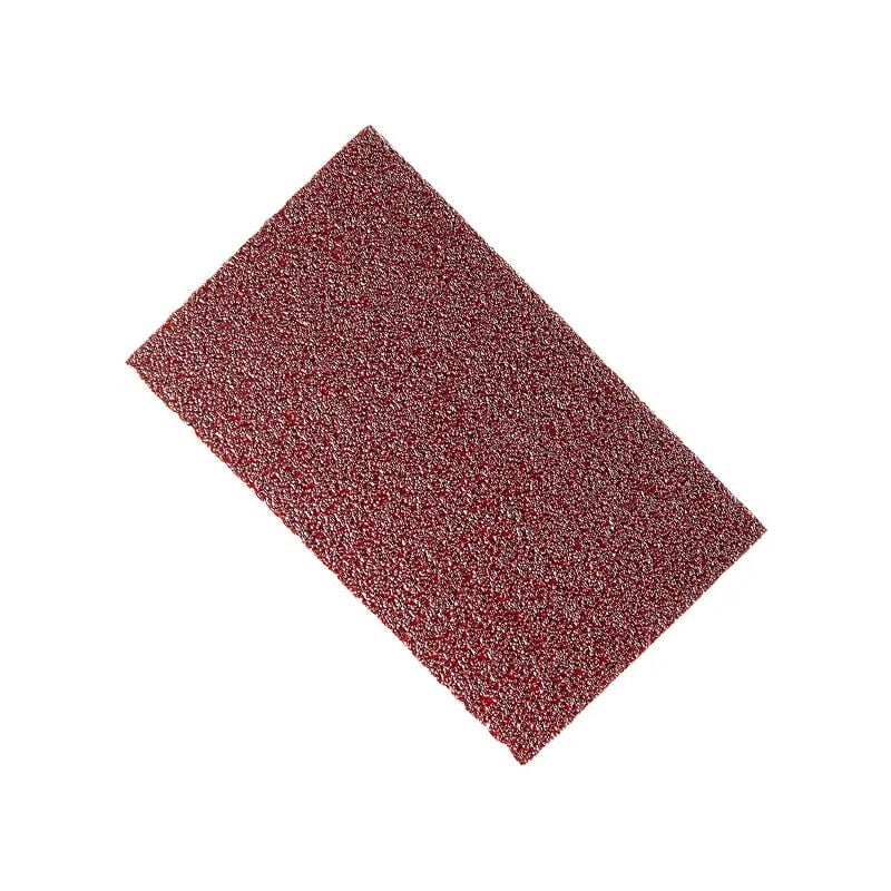 Patin velcro pour cale à poncer 70 x 125 mm, grain de 80 brun , 50 pièces