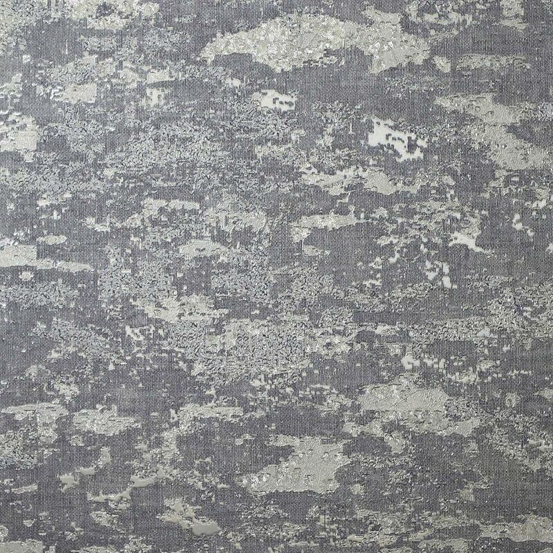 Patina Grey Textured Wallpaper Arthouse Heavyweight Vinyl Glitter Metallic