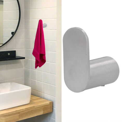 Pâtine Porte-Crochet Suspension en Acier Inoxydable 304 Brushed Robe Manteau Bain Durable Résistant 4.2 x 3.7 x 1.9cm avec Fixation 2 Vis 2 Tubes 1 Clé