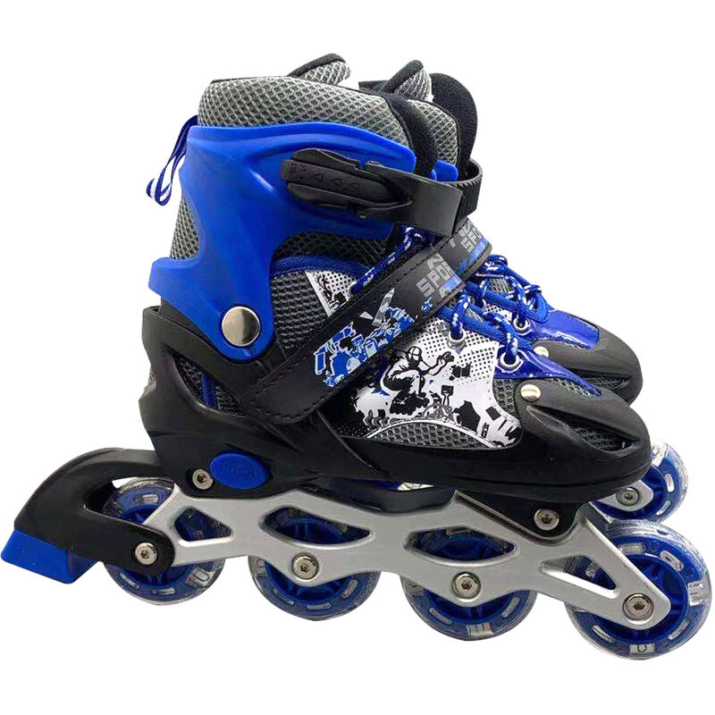 

Patines de ruedas ajustables Inline States con ruedas iluminadas Patines de ruedas iluminadores para ninos, adultos, interiores y exteriores,Negro y